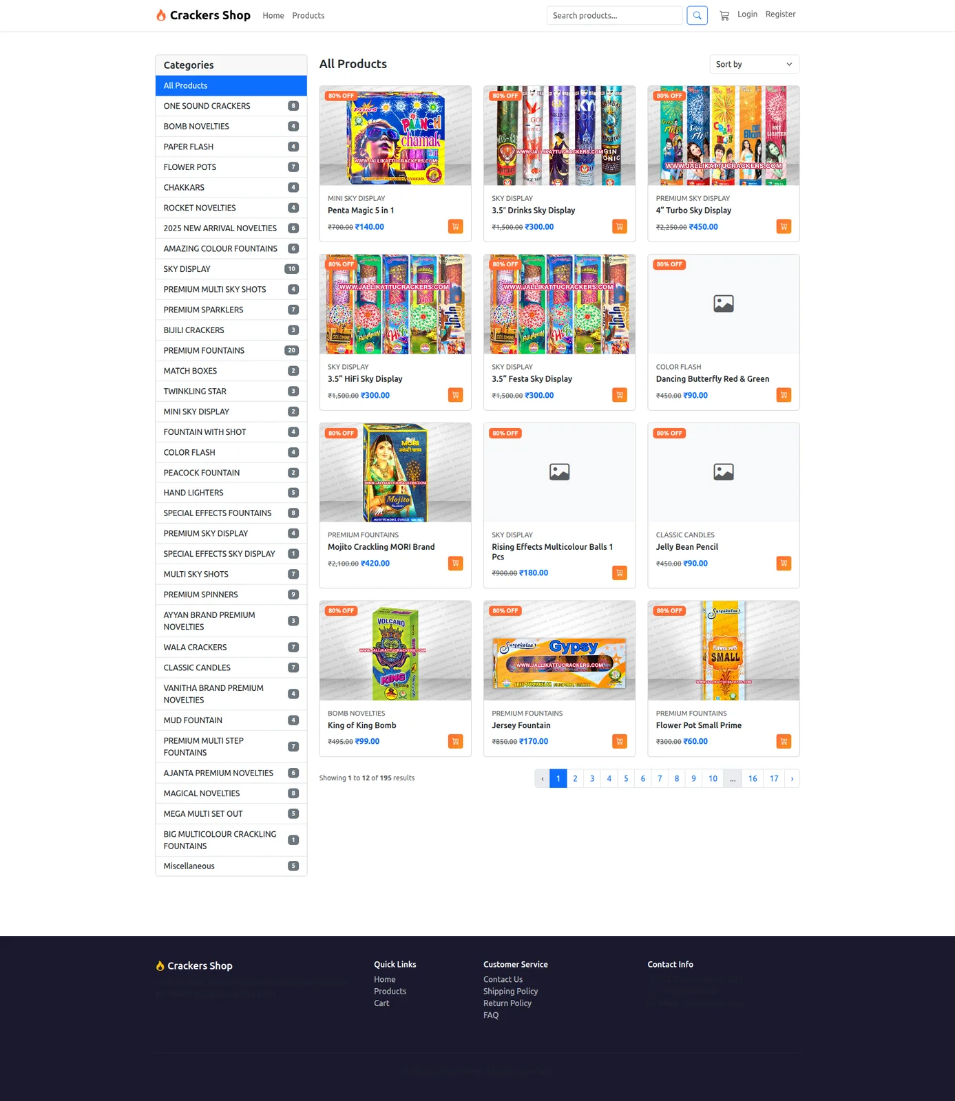Crackers Shop online store