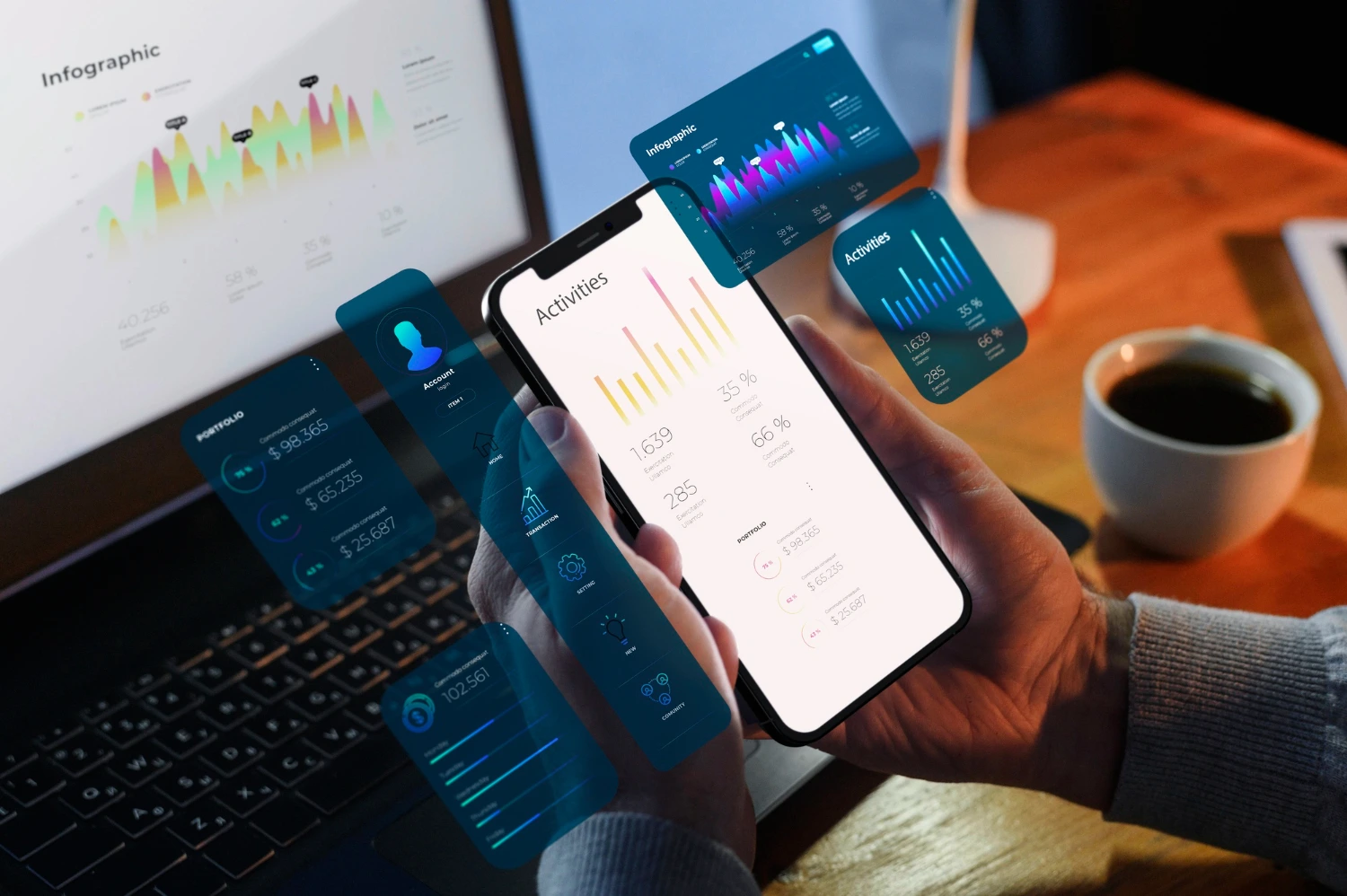 Mobile app being published to the Apple and Google app stores